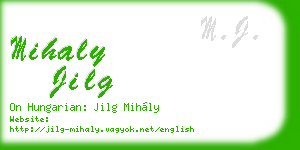 mihaly jilg business card